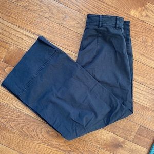 Everlane Wide Leg Ankle Pants - black - size 2